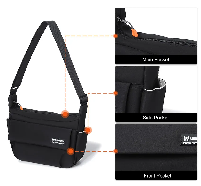 MENSPE Crossbody Bags Shoulder Bag Unisex Messenger Bag School Bag