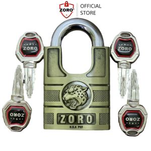 Ổ khóa cửa ZORO 6 phân chống cắtkhóa bấm không cần chìa chống nước chống gỉ.hàng chính hãng