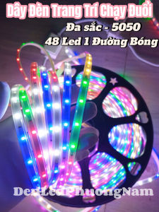 Cuộn Dây Đèn 100m Chạy Đuổi Tự Động Trang Trí Ngoài Trời (tang kèm 3 nguồn)