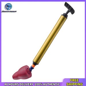 Winnereco Toilet and Sink Drain Cleaning Tool 180 Degree Rotating High Pressure Unclogger with Ergonomic Handle