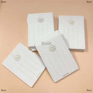 [COD] Buin 50PCS White cute hairpin card Trinket packaging hair display Cardboard Hair Clip
