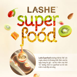 Dầu Gội LASHE SUPERFOOD Ngăn Gãy Rụng Tóc/Phục Hồi Hư Tổn /Sạch Gàu Giảm Rụng /Sạch Gàu Mềm Mượt 300G/640G/630G/900G