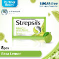 Strepsils Sugar Free Lemon Flavor Sachet - Permen Pelega Tenggorokan. 