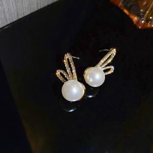 Bông tai nữ hoa tai nữ Hàn Quốc ngọc trai tai thỏ xinh xắn cá tính sang trọng - Alice Store