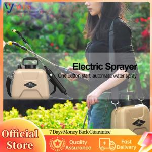 【Flagship】5L Power Watering Can USB Rechargeable Garden Irrigation Sprinklers Telescopic Handle 360 Rotating Nozzle with Shoulder Strap Garden Watering Tool