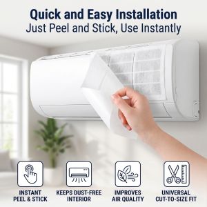 Universal Air Conditioner Filter Washable Dust Proof Reusable AC Intake Filter Air Purifier Filter Pad For Home Split Air Conditioning Unit