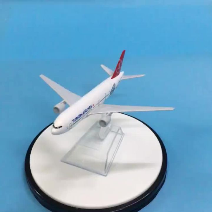 2024Turkish Airlines Boeing 777-300 16cm model airplane kits child ...