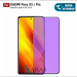 tg anti blue light poco x3 pro anti sinar radiasi tempered glass pelindung layar anti gores full screen