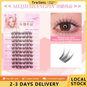 Trotinic | False Eyelash Long-lasting Curling Cartoon Single Cluster Segmented Easy To Remove Eyelashes Sunflower Cat Genie 10 Rows big Capacity Eye Makeup Accessories