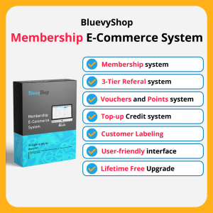 BluevyShop Membership E-commerce System | Online Shop System | E-commerce Website [62% Off Limited to 20 Units]