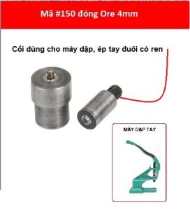Cối đóng Ore (mắt cáo) lắp máy dập tay - dụng cụ làm da handmade