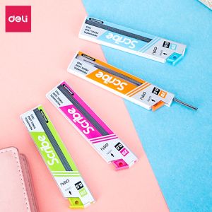 Bút chì kim bấm Deli ngòi 0.5 / 0.7 mm bút chì bấm cao cấp vỏ trong suốt kèm đầu tẩy ngòi chì dành cho học sinh văn phòng - SH102