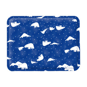 Lovinland Summer Pet Ice Sleeping Pad Cat Cushion Waterproof Dog Cooling Mat for Outdoor Sofa Teddy Cartoon Cool Mat Soft Ice Gel Mat Pet Dogs Ice Cooling Mat Breathable Pet Crate Pad Portable Washable Blanket Relieve Heat