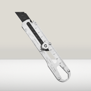 Pisau Cutter Stainless Stell  9in1 Pemotong Kertas Tajam Dengan Pembuka Tutup Botol Kunci Serbaguna