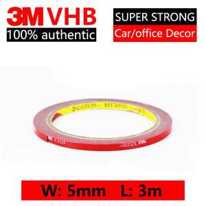 3M VHB Double Side Tape Super Strong High Temperature Heavy Duty Mounting Double Sided Adhesive Acrylic Foam Tape For Car/Home Decor