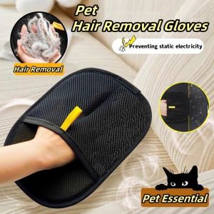 Kebidumei 4 in1 Pet Hair Remover Brush Long Handle Reusable Lint Brush for Couches Carpets Clothes Bedding Window Cleaning Brush Pet Fur Cleaning Tool