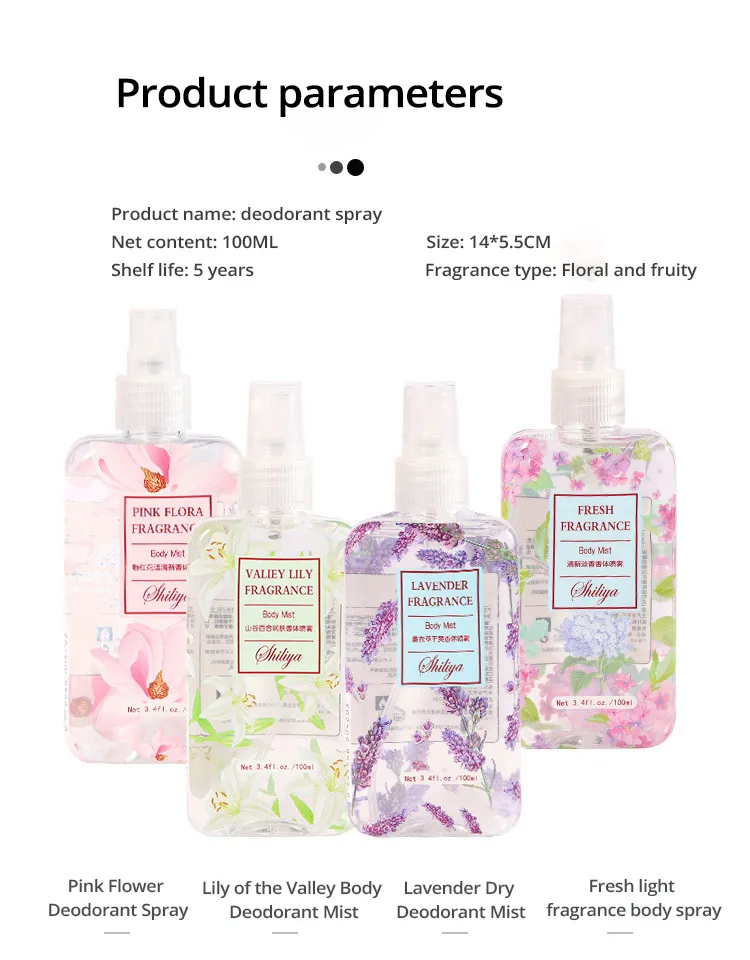 100ML Fragrance Spray Body Spray Portable Clothes Perfume Floral - Main Image