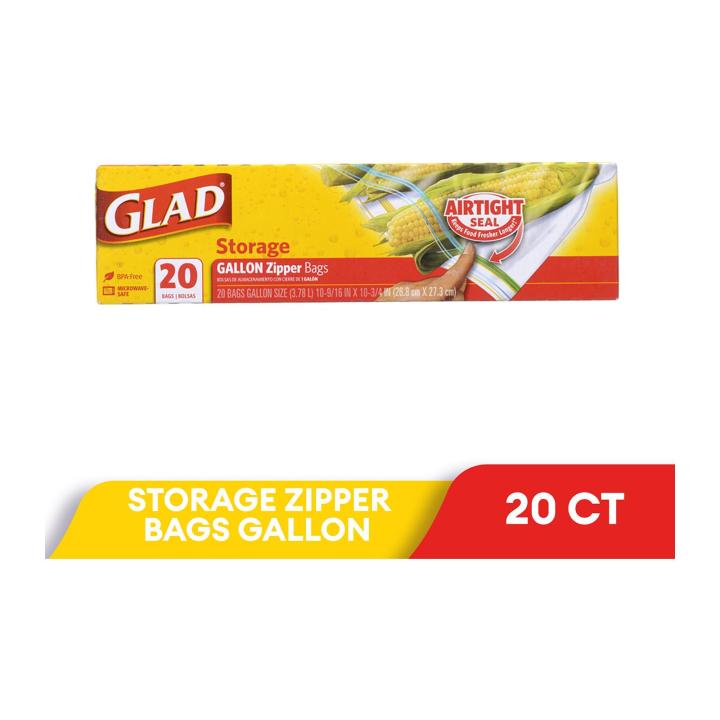 Glad Storage Gallon Zipper Bags 20s Lazada Singapore