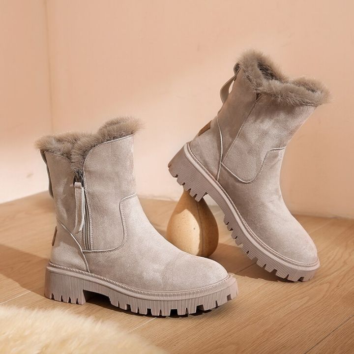 Winter Boots Women Shoes 2022 New Platform Warm Fashion Snow Boots Size 41 Punk Shoes Plush Chunky Boots Non slip Botas De Mujer Lazada