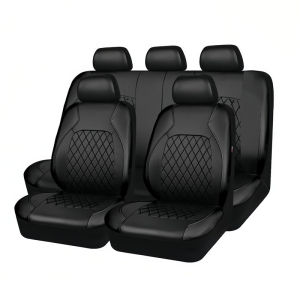 2025 new Mitsubishi special car seat cover leather+ice silk cushion cover full surround breathable designsuitable for Mirage Strada interior productsMonteroPajeroLancerXpanderAsx,TritonEclipse Evo pickup SUV etc. (5-seater luxury car seat covers)