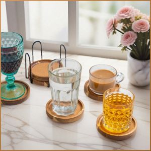 ที่วางแก้วน้ำชา ปกป้องเดสก์ท็อป เน้น ชีวิตประจําวัน มัลติฟังก์ชั่น แก้วกาแฟ ตกแต่ง ร้านอาหาร