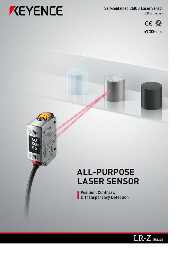 Keyence sensor LR-ZB250AN Rectangular w/ cable type, 250 mm