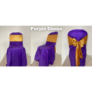 GEENA Chair Cover Monoblock Cover Catering Geena Gina Fabric (RIBBON NOT INCLUDED) MARIYAS Home