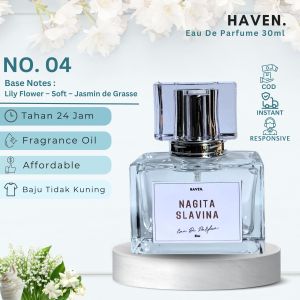 Haven Parfume KOTAK NAGITA SLAVINA 30ML — Parfume Wanita Tahan Lama dan Wangi — Minyak Wangi Tahan Lama — Eau De Parfume