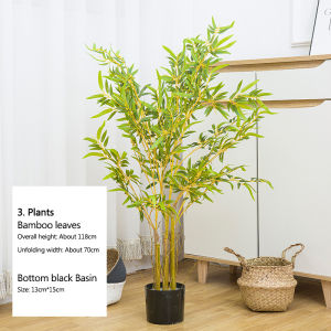 Specool® 45-120cm Nordic Style Artificial Plant Potted Fake Tree Flower Imitation Plants Home Office Hotel Decoration