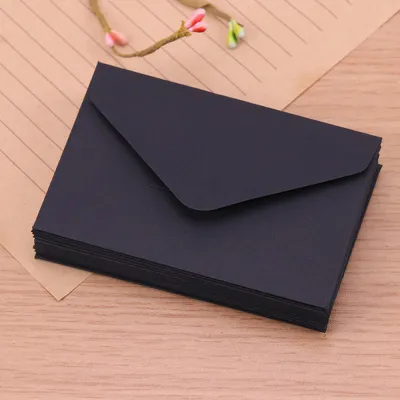 CHENJIE Stationary Invitation Message Card Kraft Paper Blank Classical European Style Paper Envelopes Invitation Envelope For Letter Gift Envelope