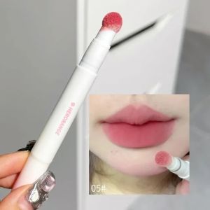 Fluffy Velvet Soft Lip Glaze Liquid Lipstick Waterproof Long Lasting Cream Nude Matte Rose Red Pigment Lip Tint Paste