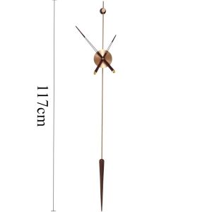 FFBH Modern Wall Clocks Minimalist Living Room Pendant Wall Clocks Creative Dining Room Large Wall Clock Villa Home Decor Ornament 9Q4T2