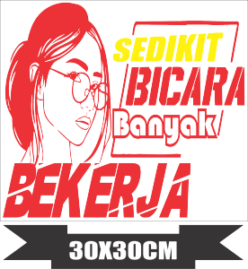 sticker cutting mobil motor termurah tulisan sedikit bica bnyak bkrja gambar KEREN untuk kaca belakang mobil atau kaca mobil belakang