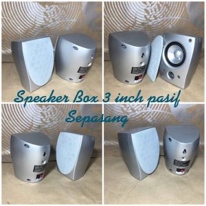 Speaker Box Lengkung 3 Inch Sepasang untuk Suara Jernih dengan Konektivitas RCA