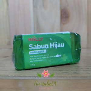 HOLLY Sabun Hijau Antiseptik Anti Bakteri dan Jamur dengan kandungan Coconut Oil dan Moisturizer/sabun mandi holly/sabun batang pelembab kulit /kulit bersih anti bakterii/sabun penghilang bakteri/nirmala69