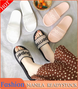 Korean Fashion Home Slipper Bathroom Slipper Anti-skidding Non-slip Waterproof Thick Sole EVA Indoor Outdoor Home Woman Girls Shoes