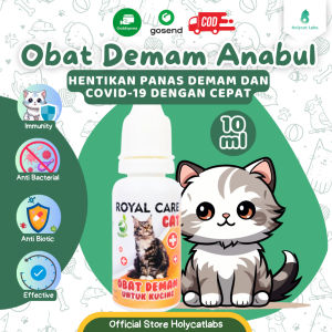 Royal Care Obat Demam Kucing 10ml - Penurun Suhu Tubuh Radang Nyeri Ampuh Aman