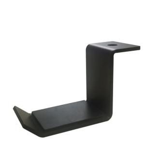Headphone Holder Aluminium Headsets Holder Silicone Earphone Hanger for Hanging Gaming Headphones Black