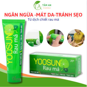 Yoosun Rau má ngừa rôm sảy mẩn ngứa hăm tã muỗi đốt cho bé kem ngừa sẹo mụn phục hồi da - Tuýp 25g.
