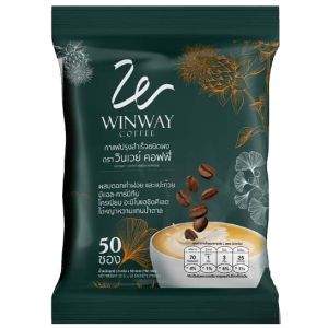 WINWAY COFFEE กาแฟวินเวย์ กาแฟเพื่อสุขภาพ 1 ถุง 50 ซอง