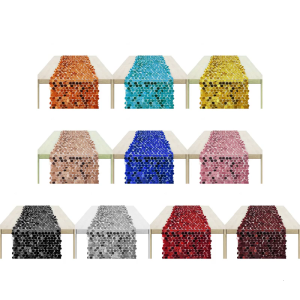 Iridescents Sequins Khăn trải bàn Dải khăn chạy giữa bàn bảng bìa cho đám cưới sinh nhật và các bên thanh lịch Nàng Tiên Cá thiết kế