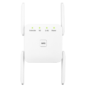 [SG Stock]1200Mbps WiFi Range Extender Dual Band 2.4G+5G WiFi Repeater Signal Booster 4 Antenna WPS Easy Setup