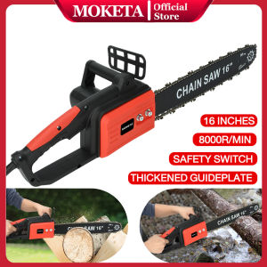Moketa 4000W Electric Chainsaw 16 Inch Portable 8000R/NIN Mini Chainsaw for Wood Cutting
