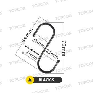 10PCS Stainless Steel S Shaped Hook Multifunction Metal Hanging Hook Bathroom Storage Tools