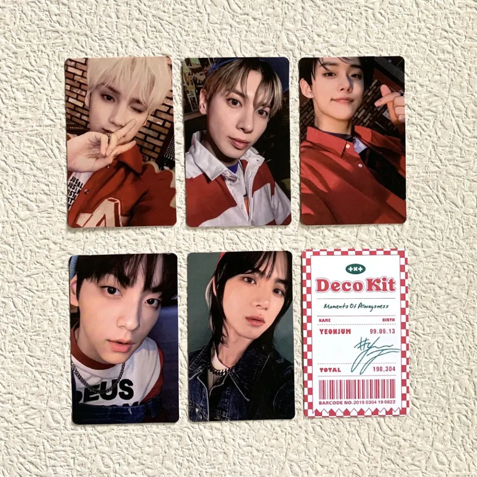 TXT Deco Kit PhotoCard TOMORROW X TOGETHER Yeonju Soobin Beomgyu