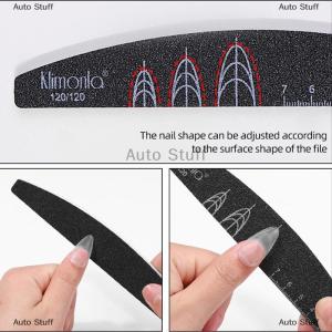 [COD] Auto Stuff 5PCS đen Nail tập tin cho móng tay chà nhám hai mặt Nail tập tin 120 180 Grit Nail nghệ thuật Công cụ chăm sóc chất lượng cao đánh bóng công cụ