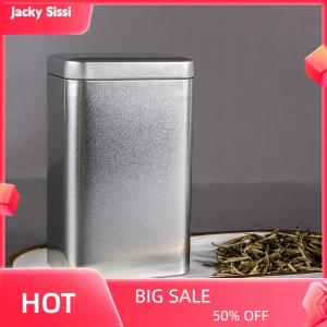 Jacky Metal Retro Square Tea Can Candy Food Storage Case with Lid Packaging Box Containers