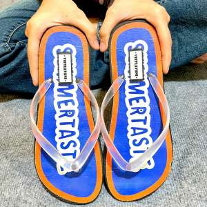 Dép đi biển DHD45 xỏ ngón họa tiết in hình thời trang nam nữ