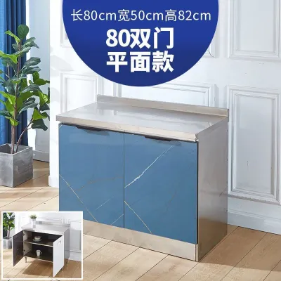 Kitchen Stainless Steel Stove Integrated Storage Cupboard Sink Cabinet