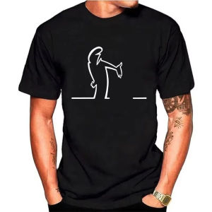 [Local Stock] HBESTY  Summer T Shirts For Men Women Balum La Linea Funny Graphic Tshirt Comfortable Premium Camisetas